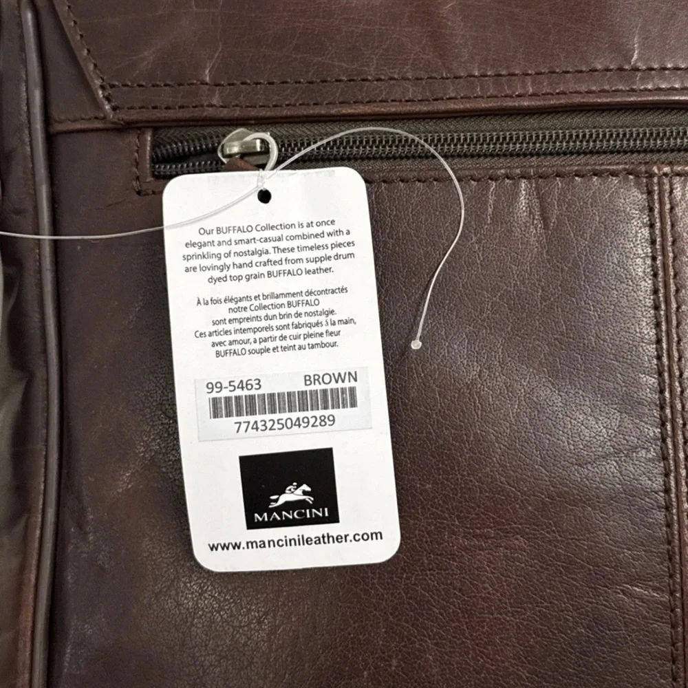 Mancini Buffalo Messenger Bag for 12